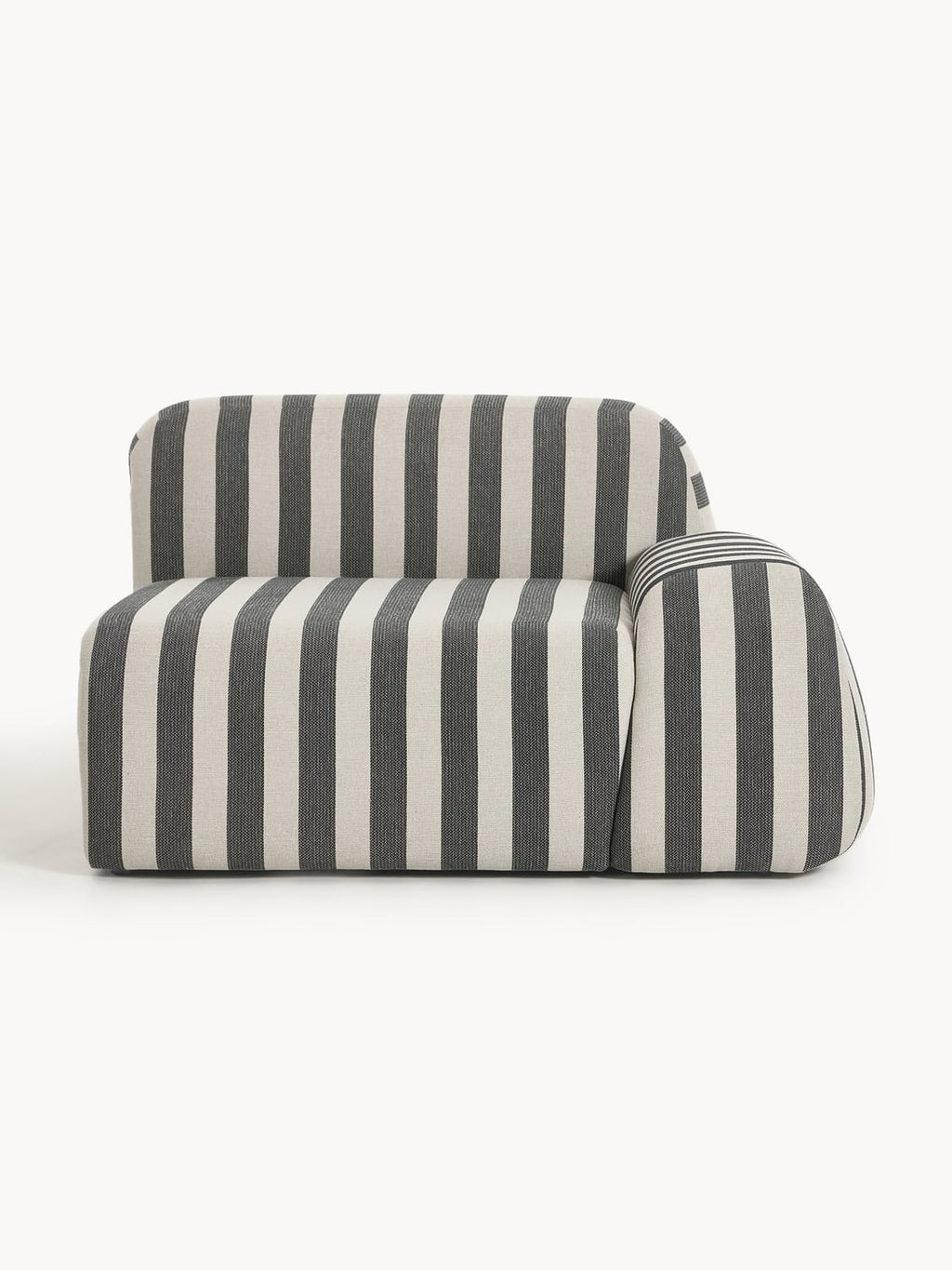 Wolke Striped Corner Module — Taupe
