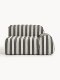 Wolke Striped Corner Module — Taupe