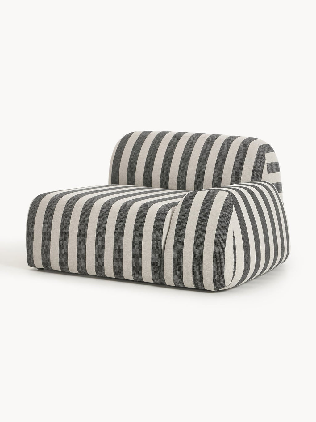 Wolke Striped Corner Module — Taupe