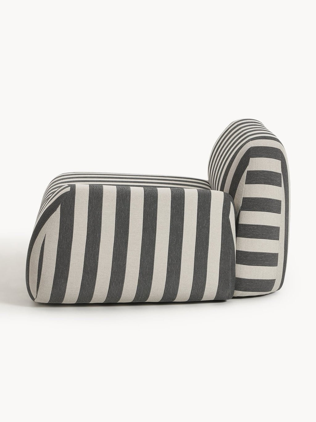 Wolke Striped Corner Module — Taupe