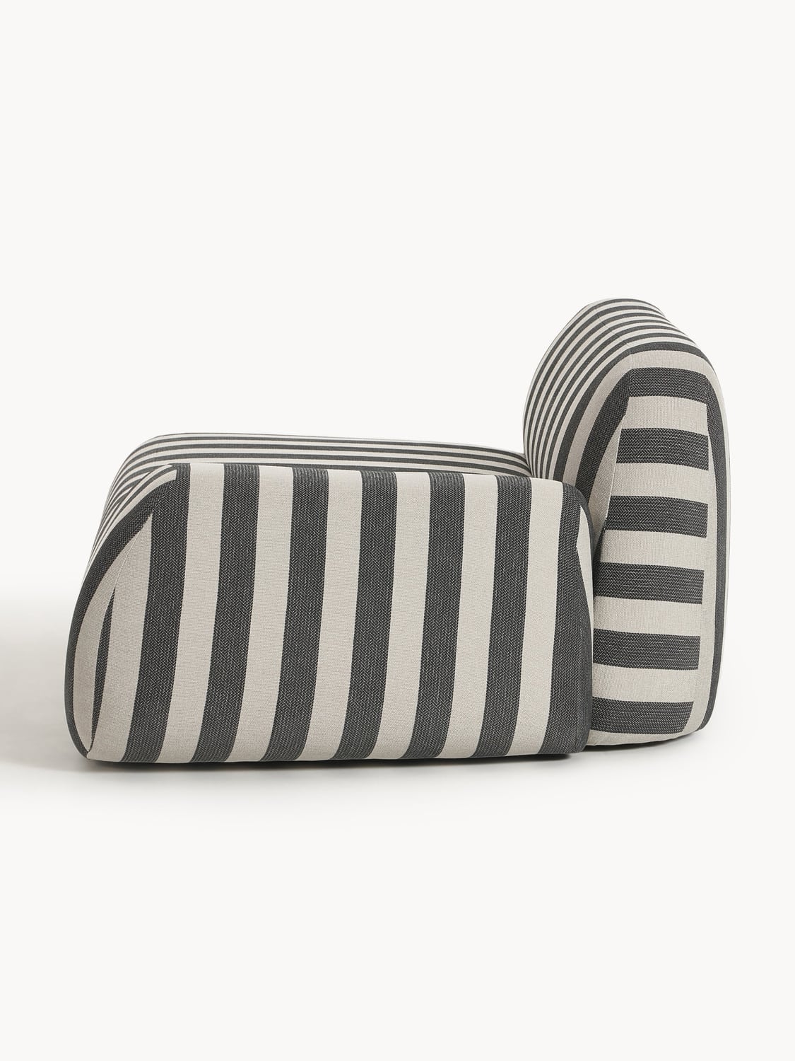 Wolke Striped Corner Module — Taupe