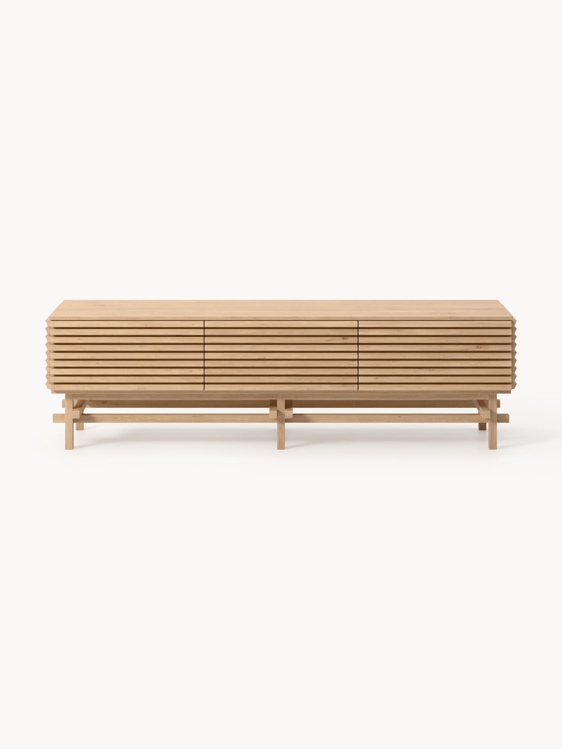 Pierce Small Lowboard in Oak — Taupe