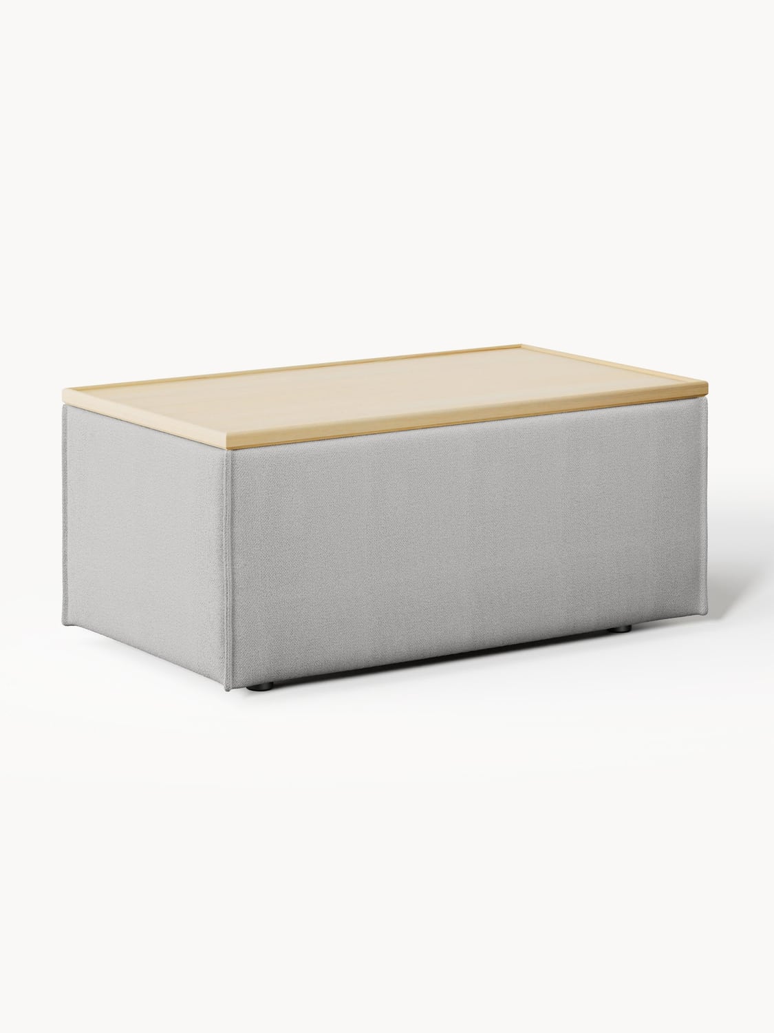 Lennon Sofa Ottoman with Storage — Oatmeal