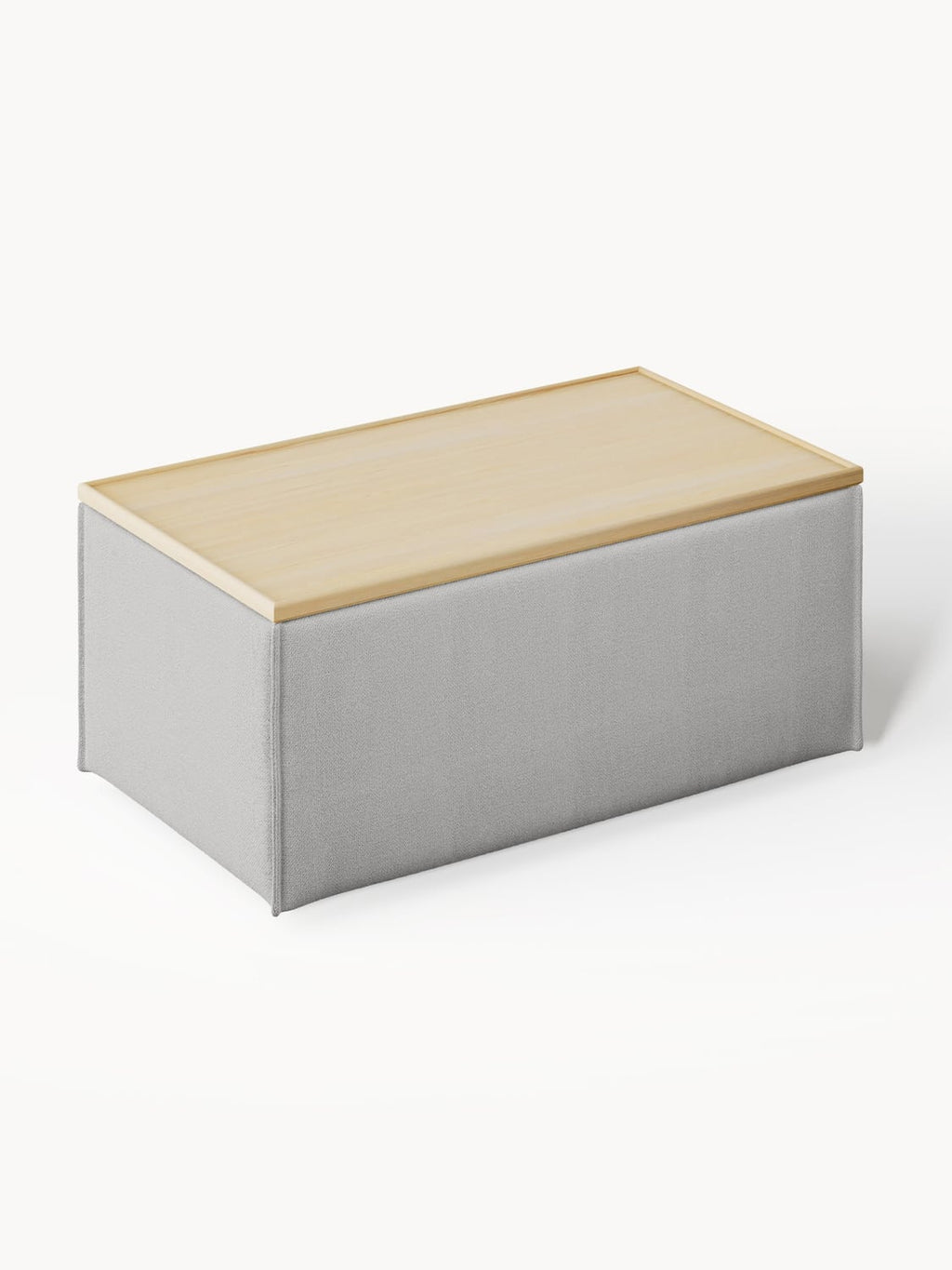 Lennon Sofa Ottoman with Storage — Oatmeal