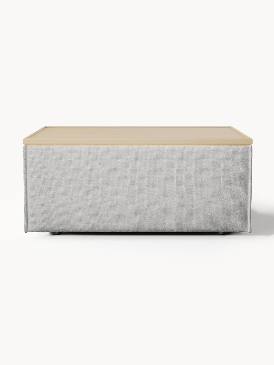 Lennon Sofa Ottoman with Storage — Oatmeal