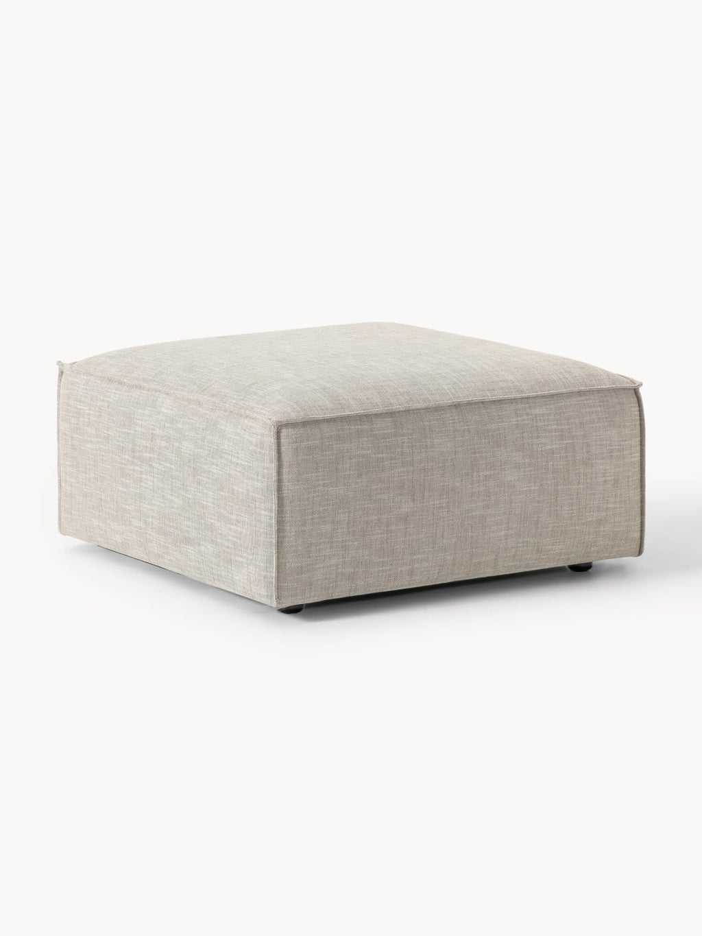 Lennon Sofa Ottoman in Linen Blend — Oatmeal
