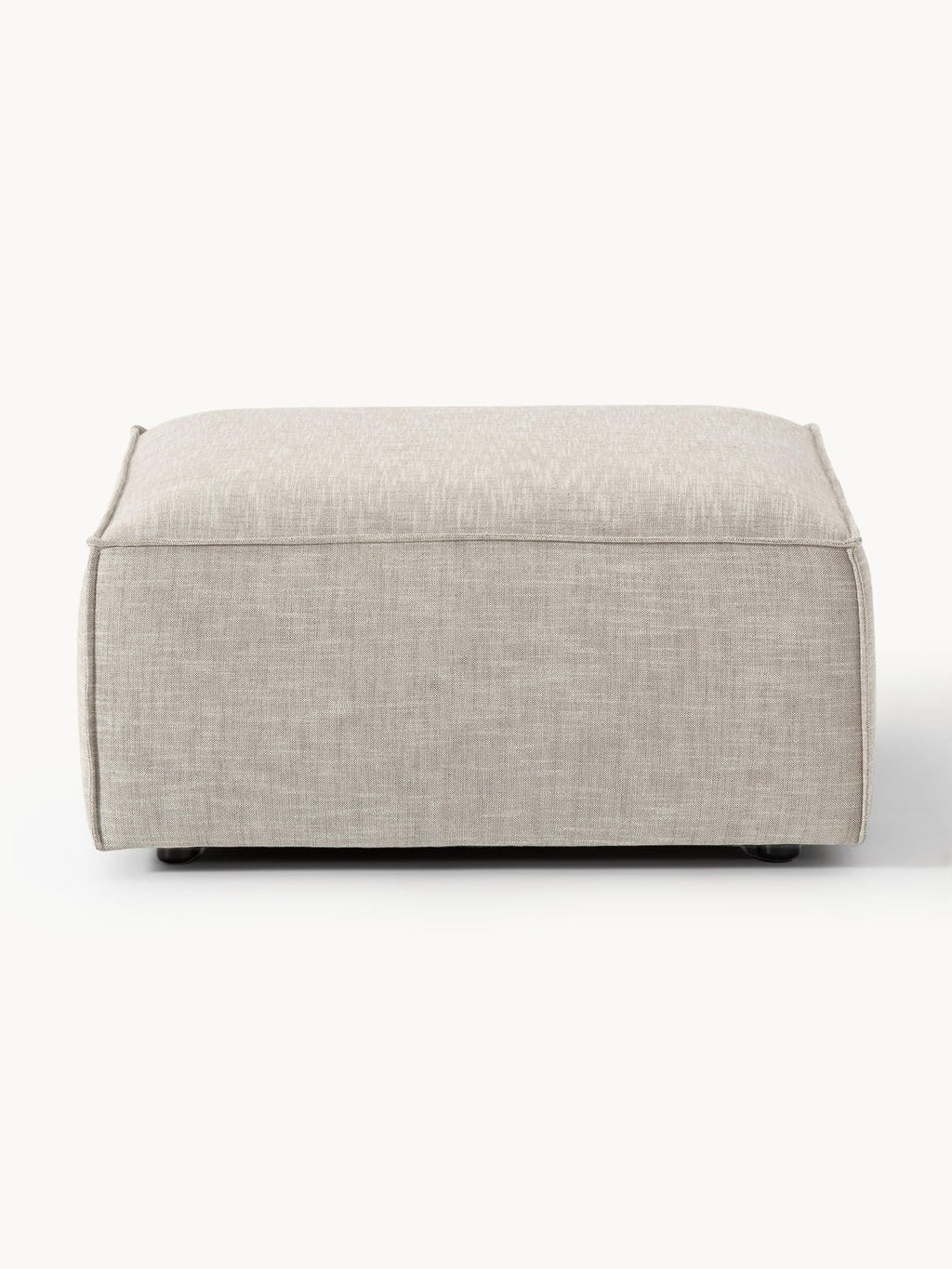 Lennon Sofa Ottoman in Linen Blend — Oatmeal