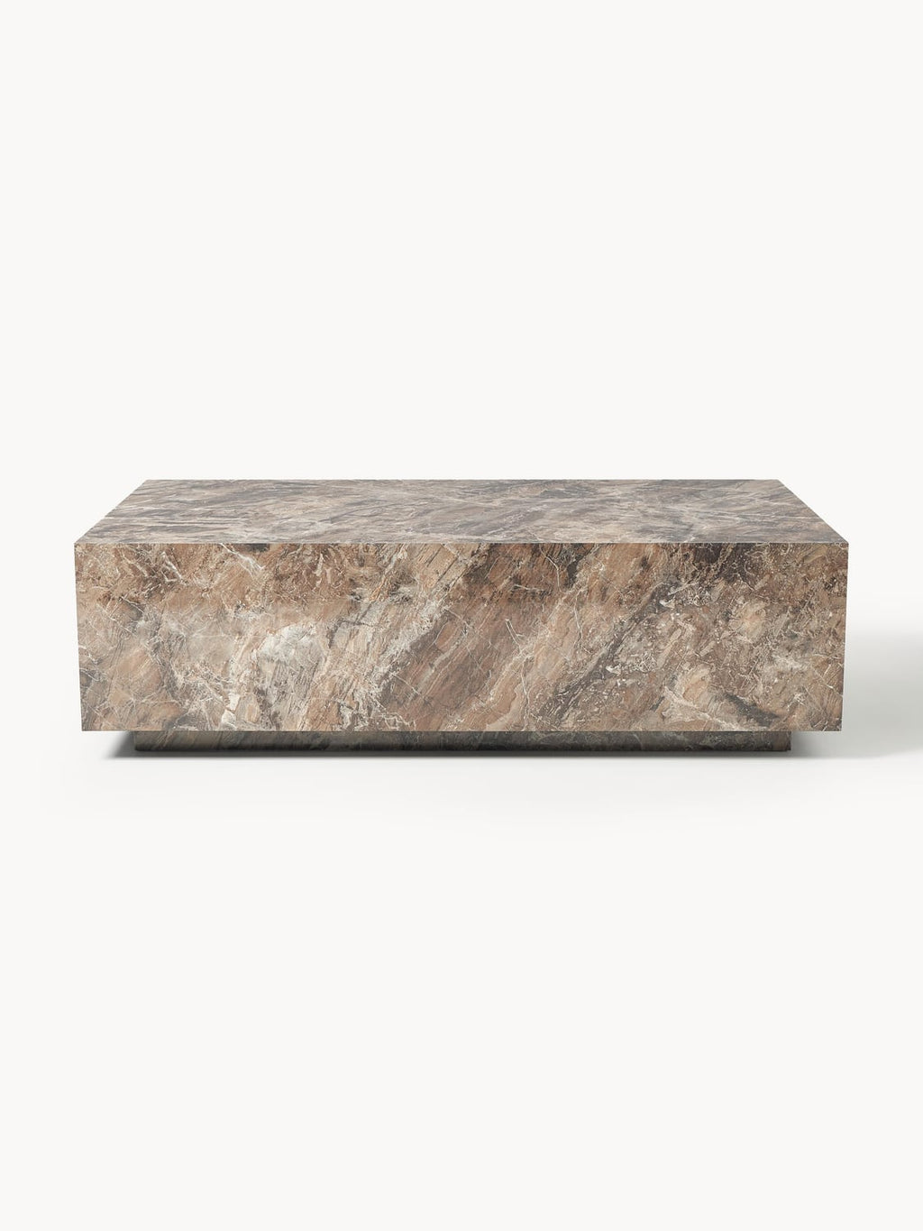 Lesley Coffee Table in Marble-Look — Taupe