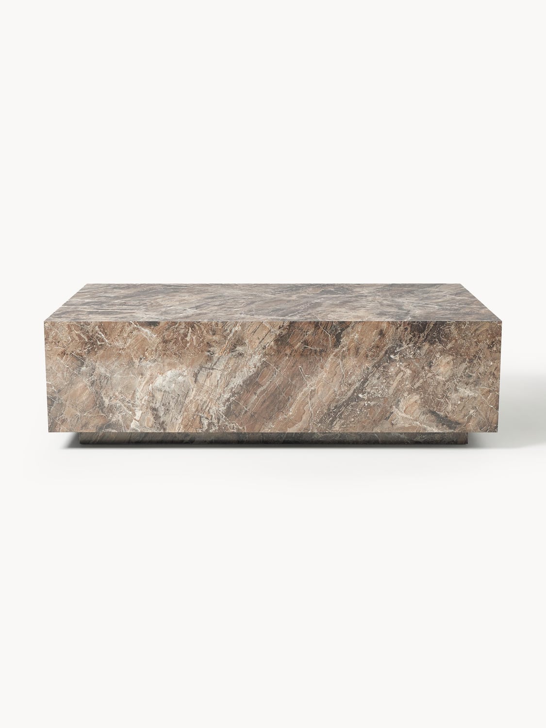 Lesley Coffee Table in Marble-Look — Taupe