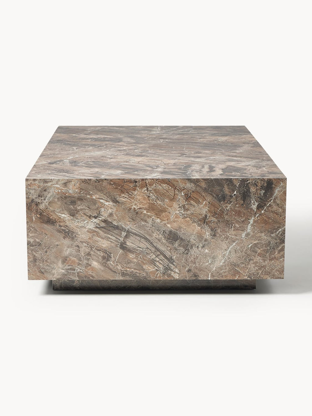 Lesley Coffee Table in Marble-Look — Taupe