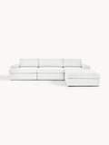 Russell Modular Sofa (4-seater) with Ottoman (left/right) — Off-White