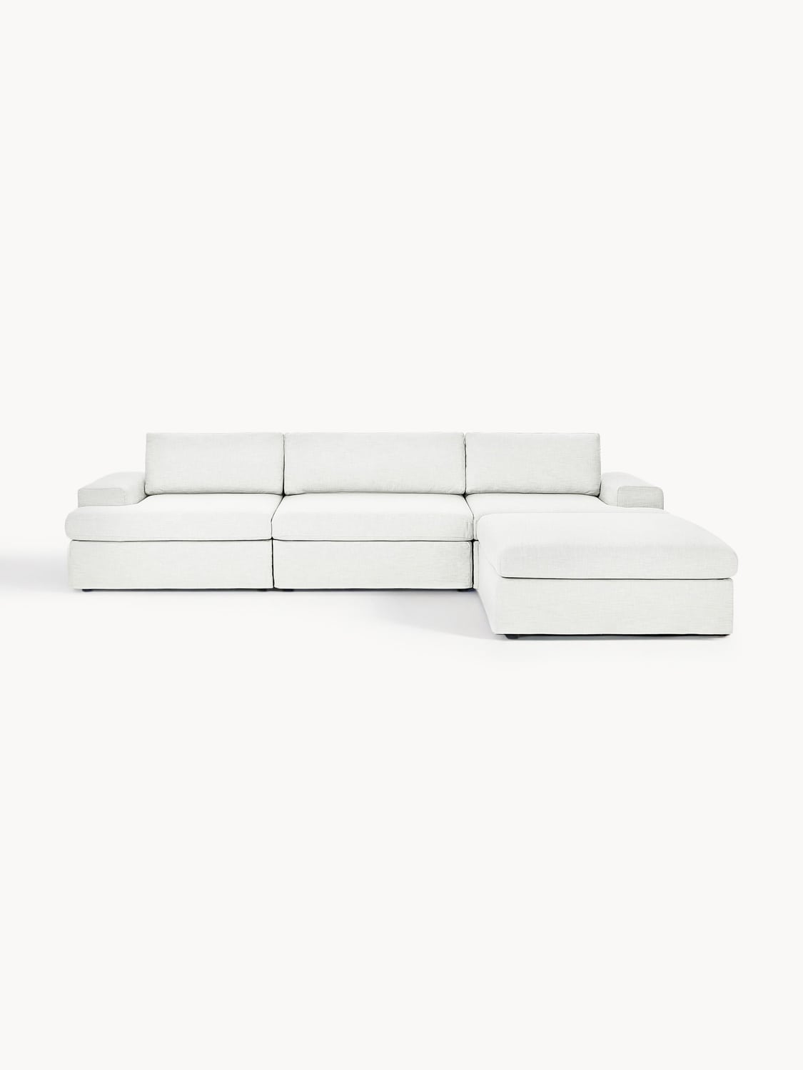 Russell Modular Sofa (4-seater) with Ottoman (left/right) — Off-White