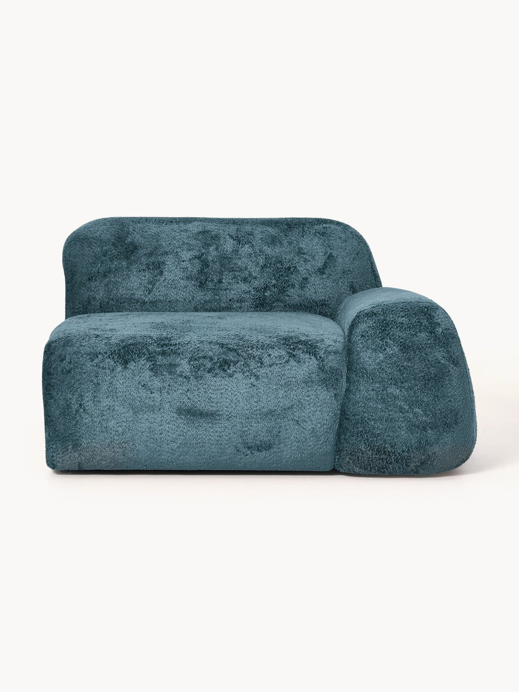 Wolke Teddy Bouclé Corner Module — Teal