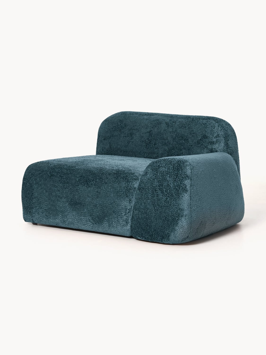 Wolke Teddy Bouclé Corner Module — Teal