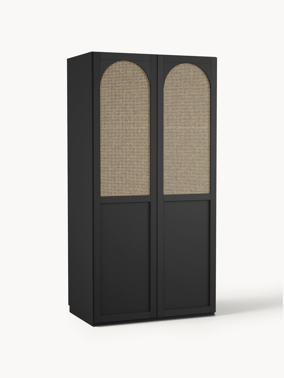 Jeanne Modular Hinged-Door Wardrobe, 100 cm Width, in various sizes — Anthracite