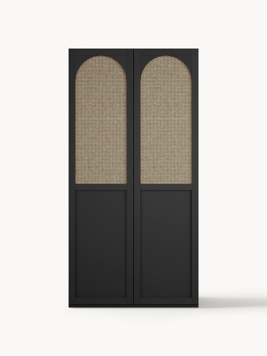Jeanne Modular Hinged-Door Wardrobe, 100 cm Width, in various sizes — Anthracite