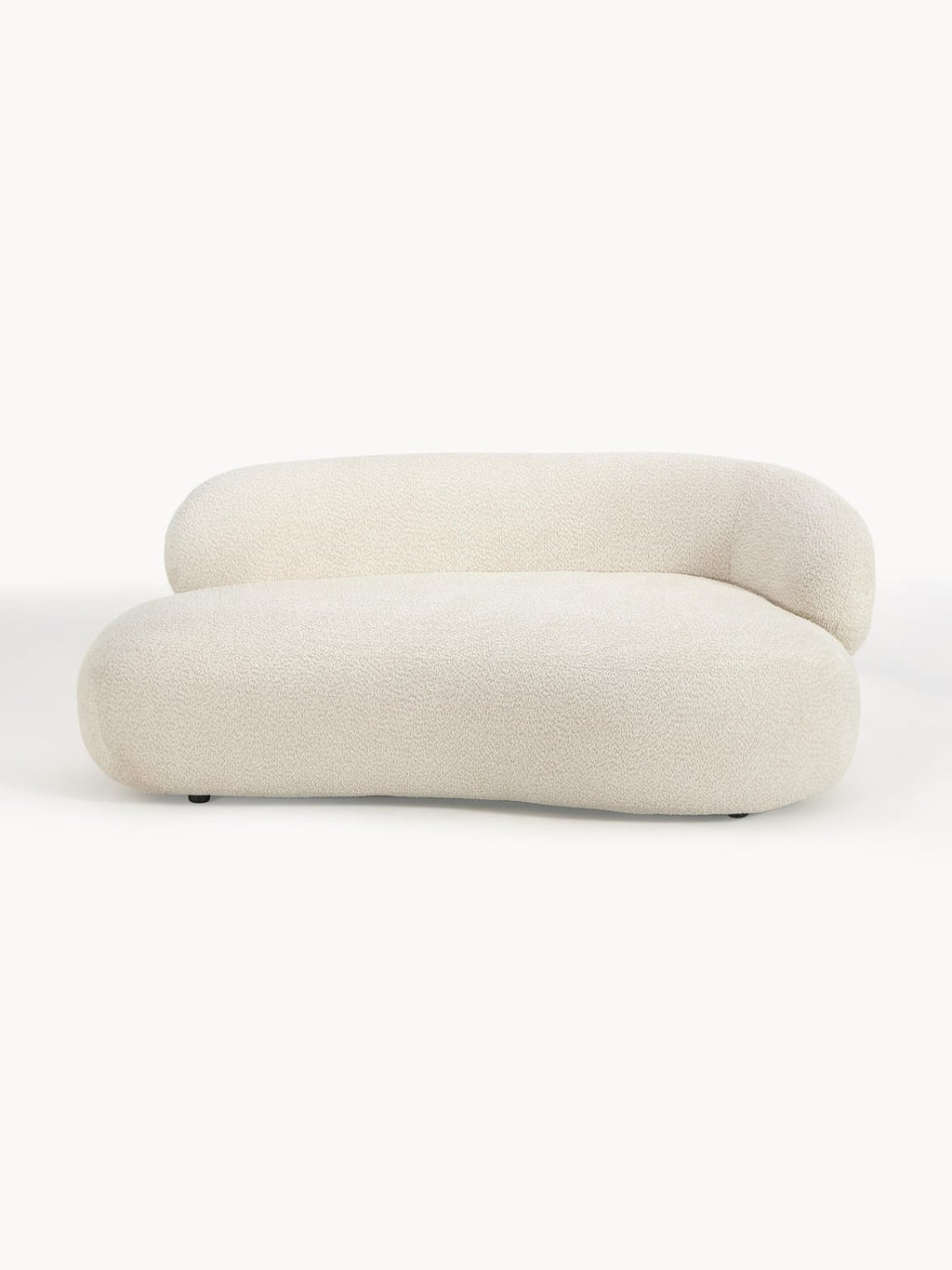 Alba Sofa (2-seater) in Teddy Bouclé — Off-White