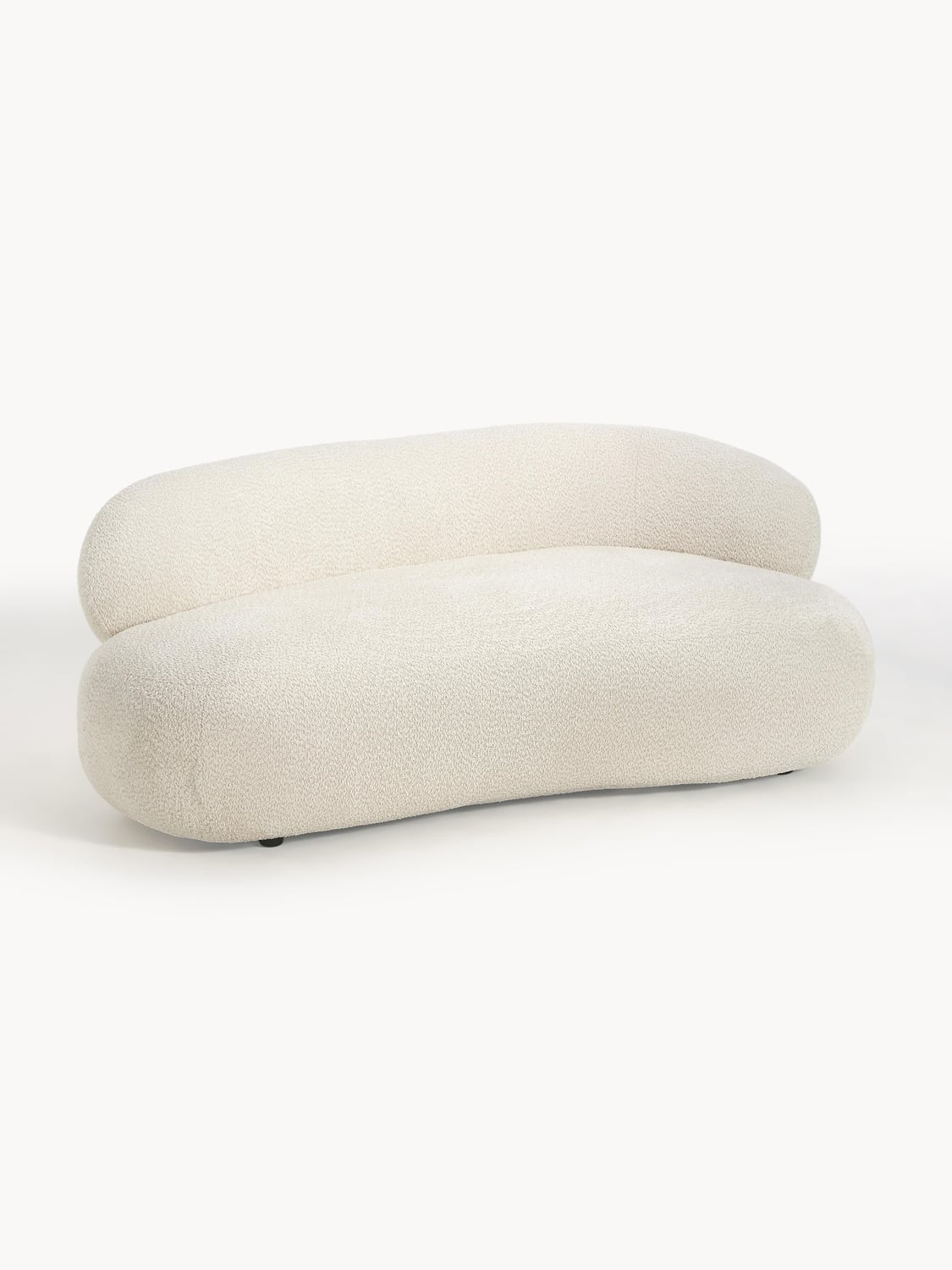 Alba Sofa (2-seater) in Teddy Bouclé — Off-White
