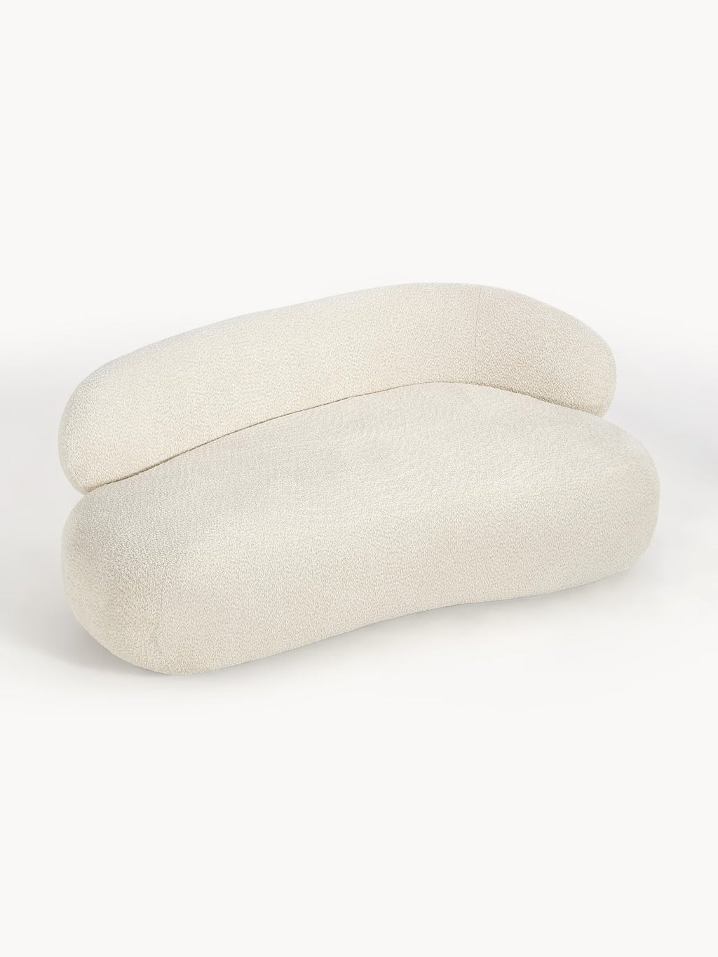 Alba Sofa (2-seater) in Teddy Bouclé — Off-White