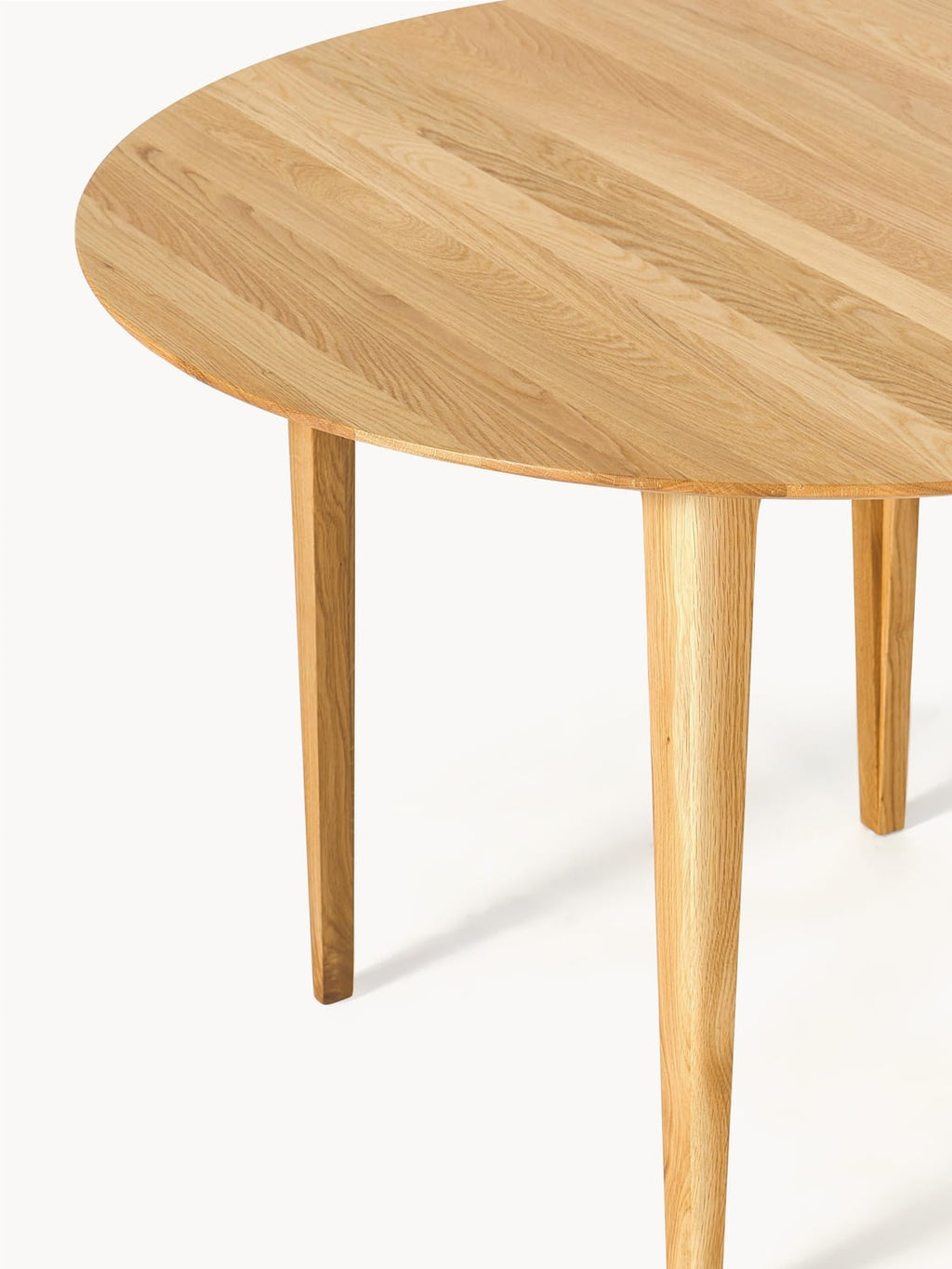 Archie Round Dining Table in Oak, Ø 110 cm — Dune