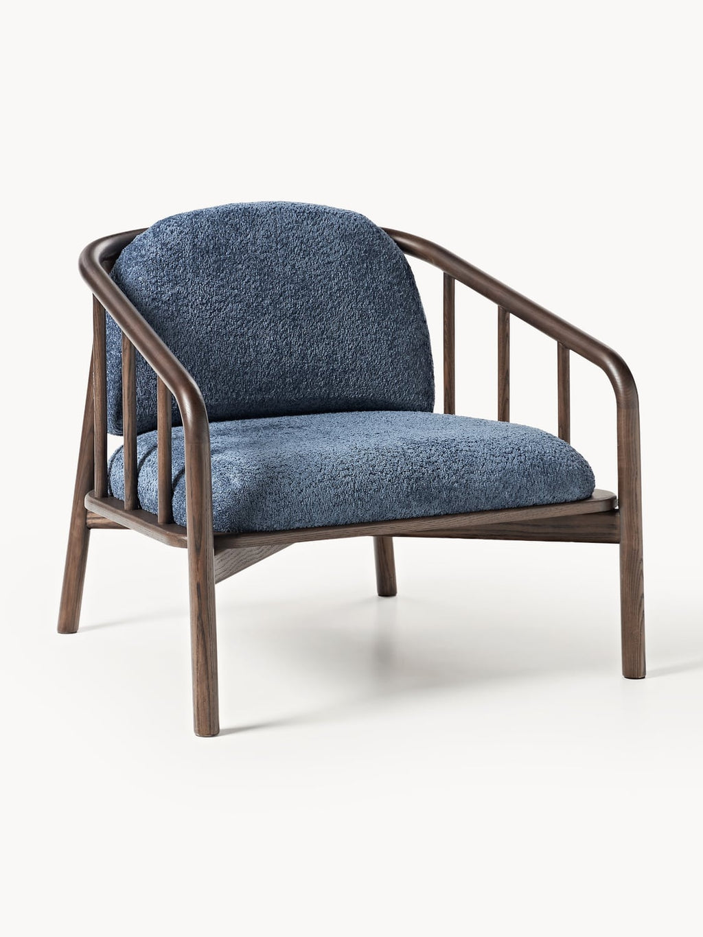 Balin Lounge Chair in Ash with Teddy Upholstery — Mushroom
