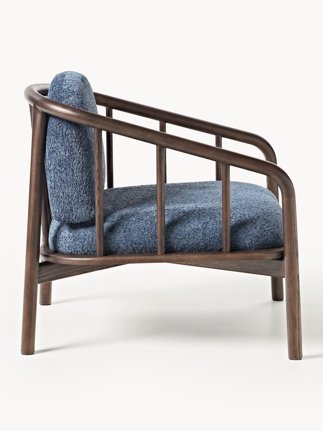 Balin Lounge Chair in Ash with Teddy Upholstery — Mushroom