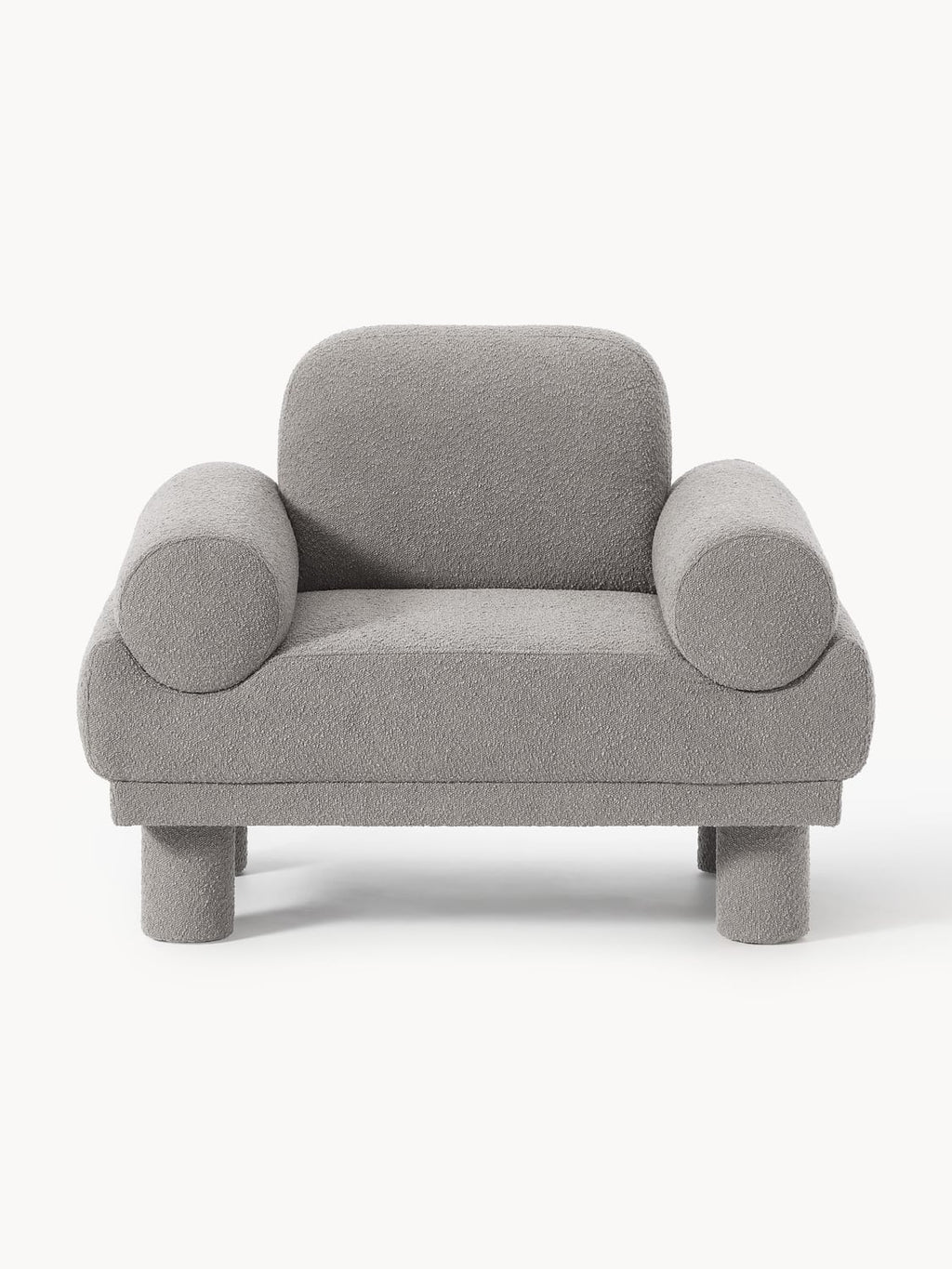 Lilo Bouclé Armchair — Grey