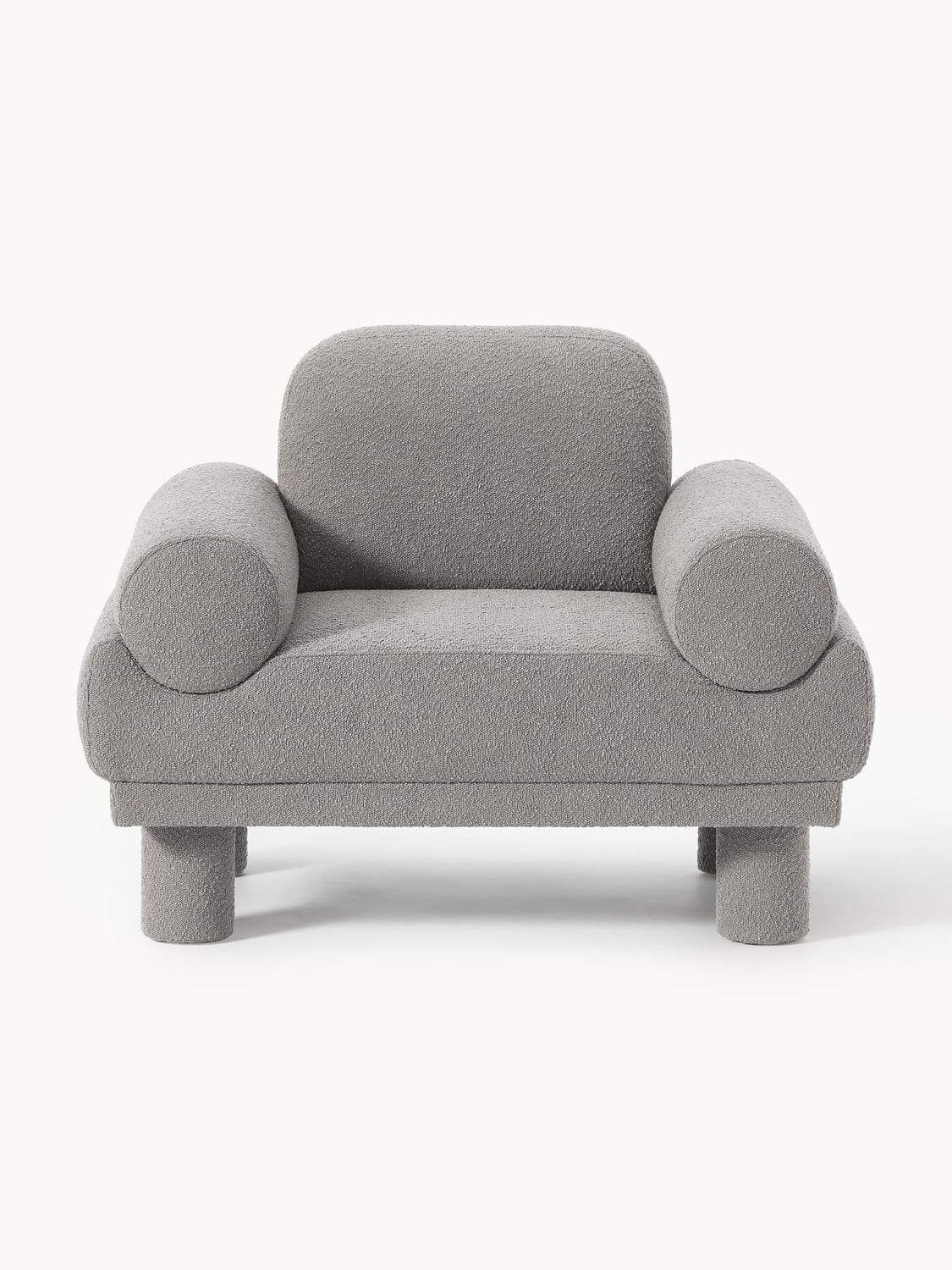 Lilo Bouclé Armchair — Grey