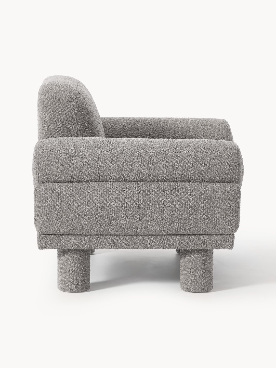 Lilo Bouclé Armchair — Grey