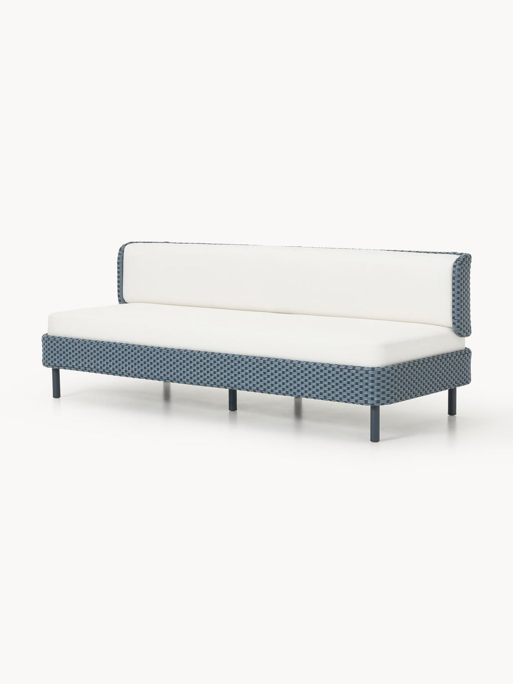 Hani Modular Garden Sofa (3-seater) with Protective Cover — Light Grey