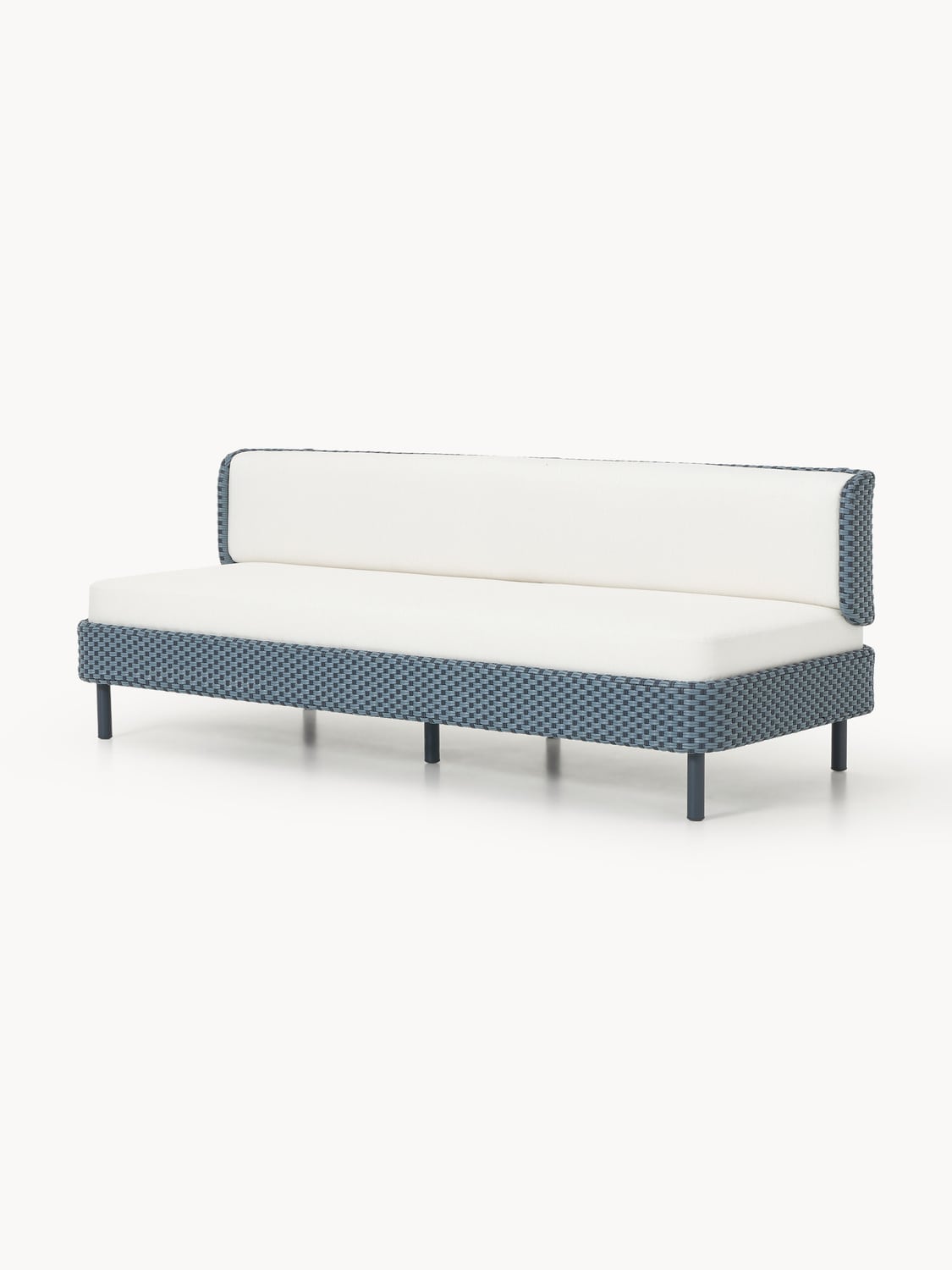 Hani Modular Garden Sofa (3-seater) with Protective Cover — Light Grey