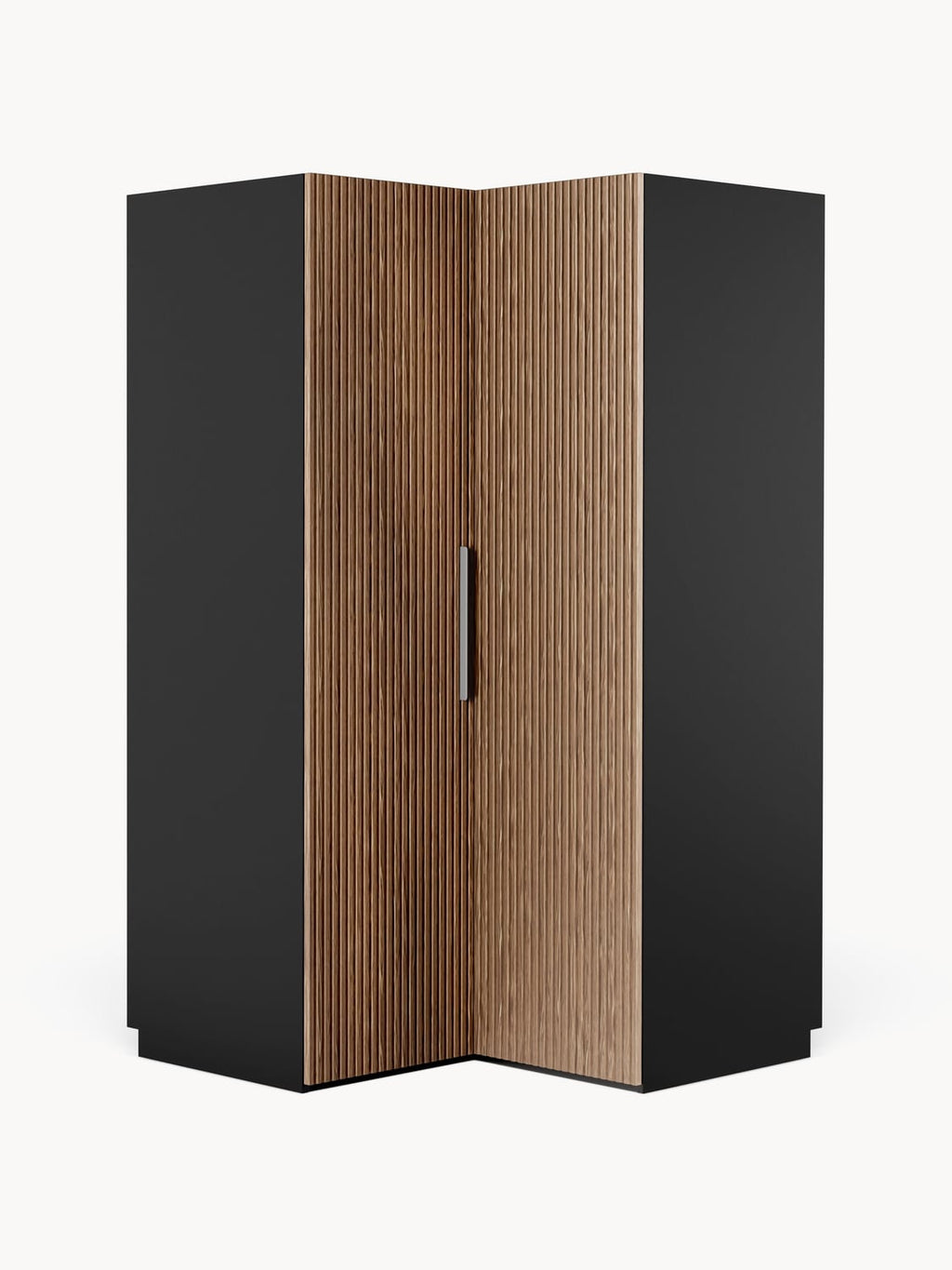 Simone Modular Corner Wardrobe, 115 cm Width — Brown