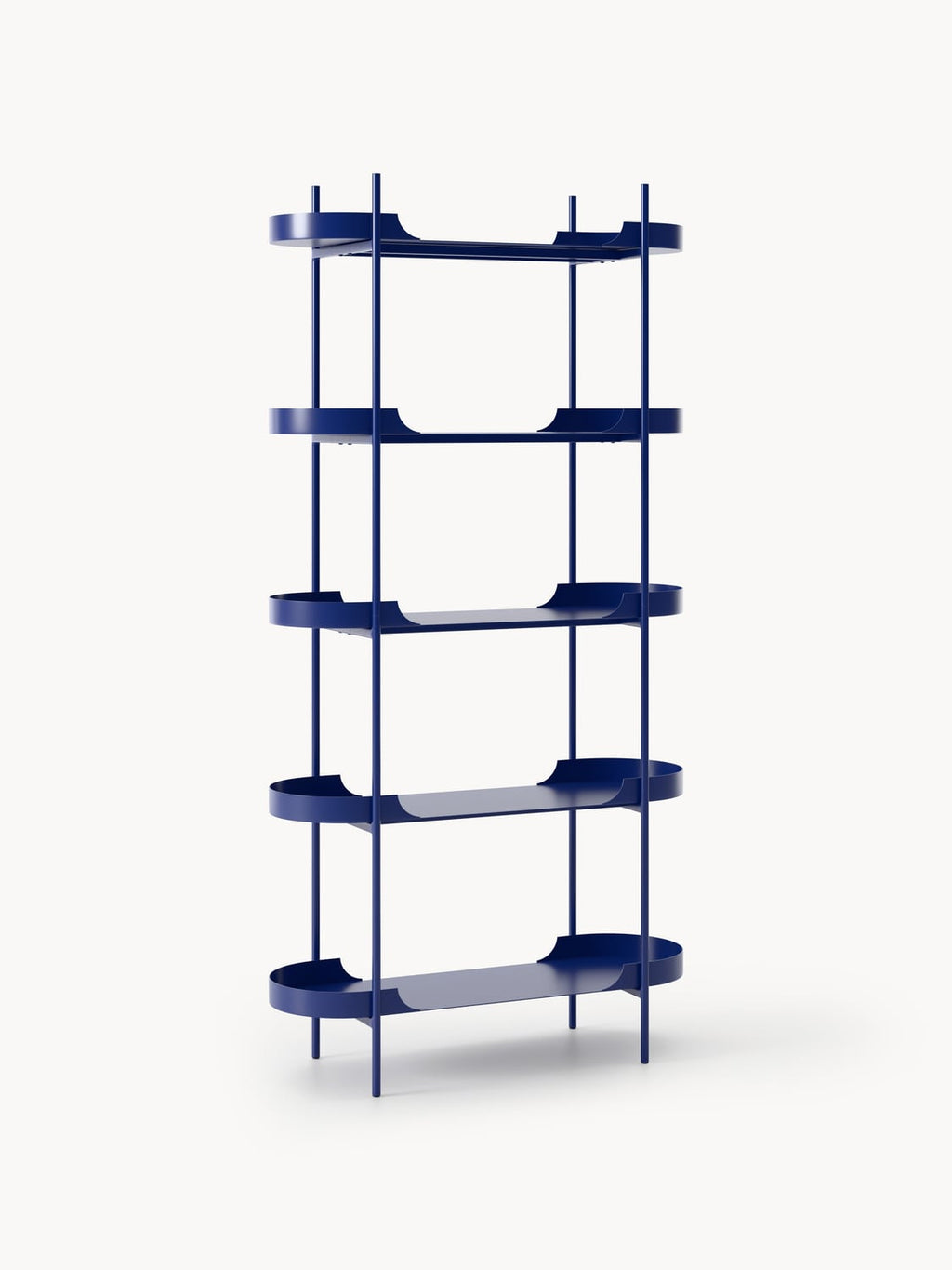 Taru Tall Metal-Shelving Unit — Lilac