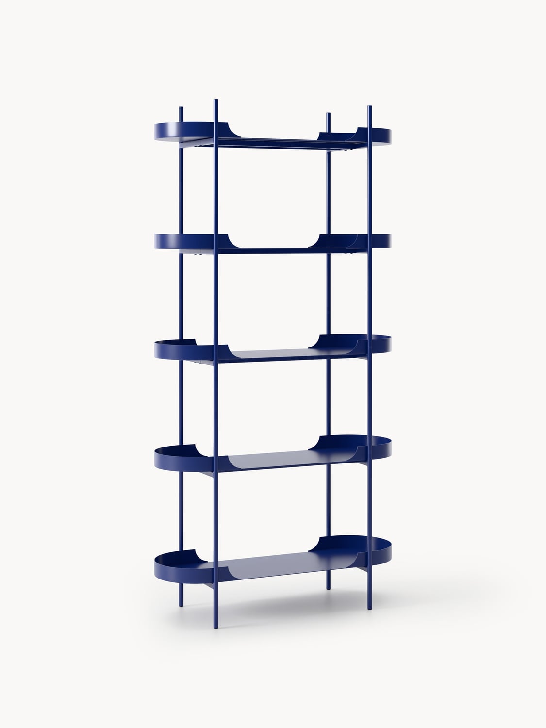 Taru Tall Metal-Shelving Unit — Lilac