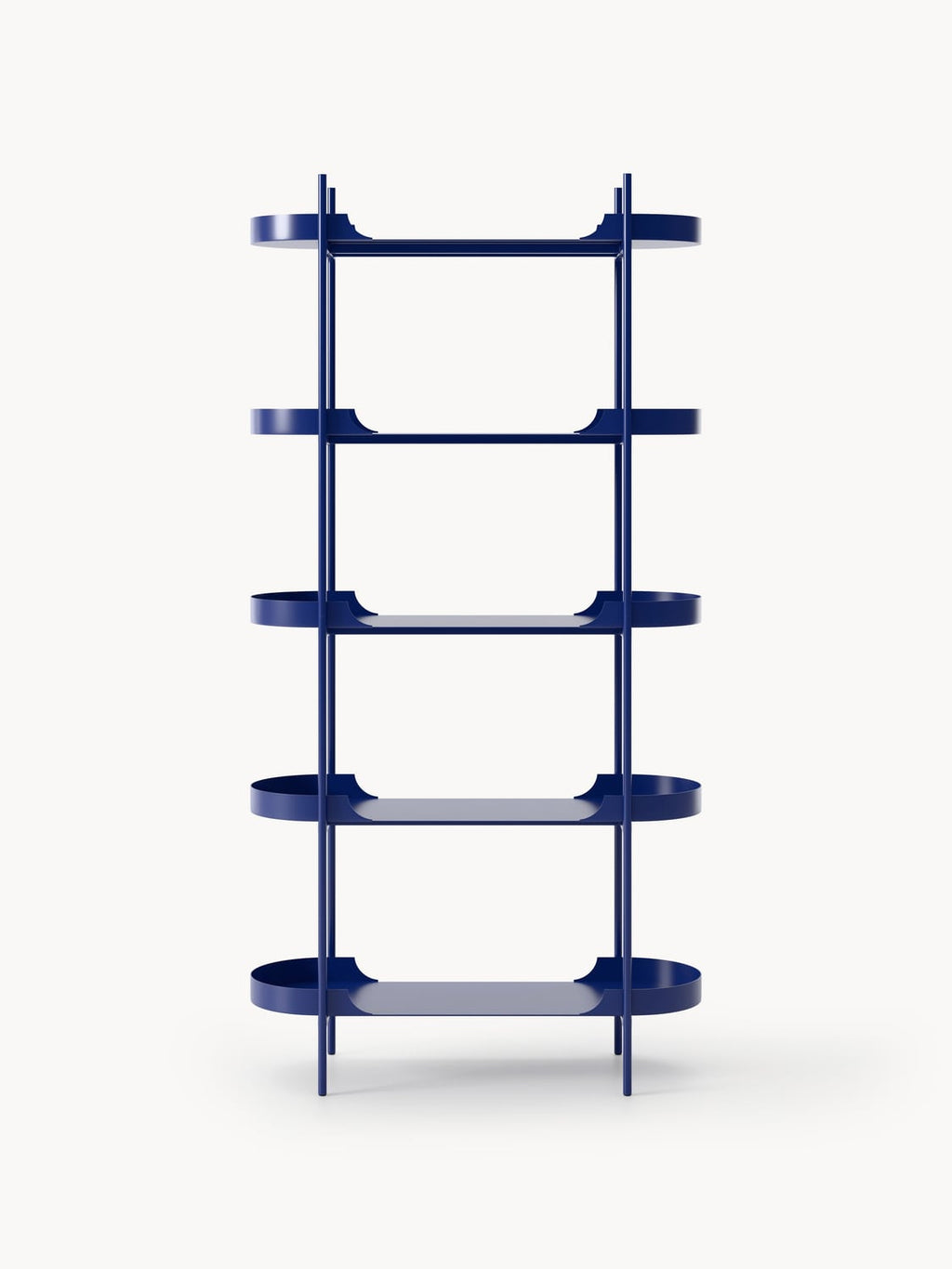Taru Tall Metal-Shelving Unit — Lilac