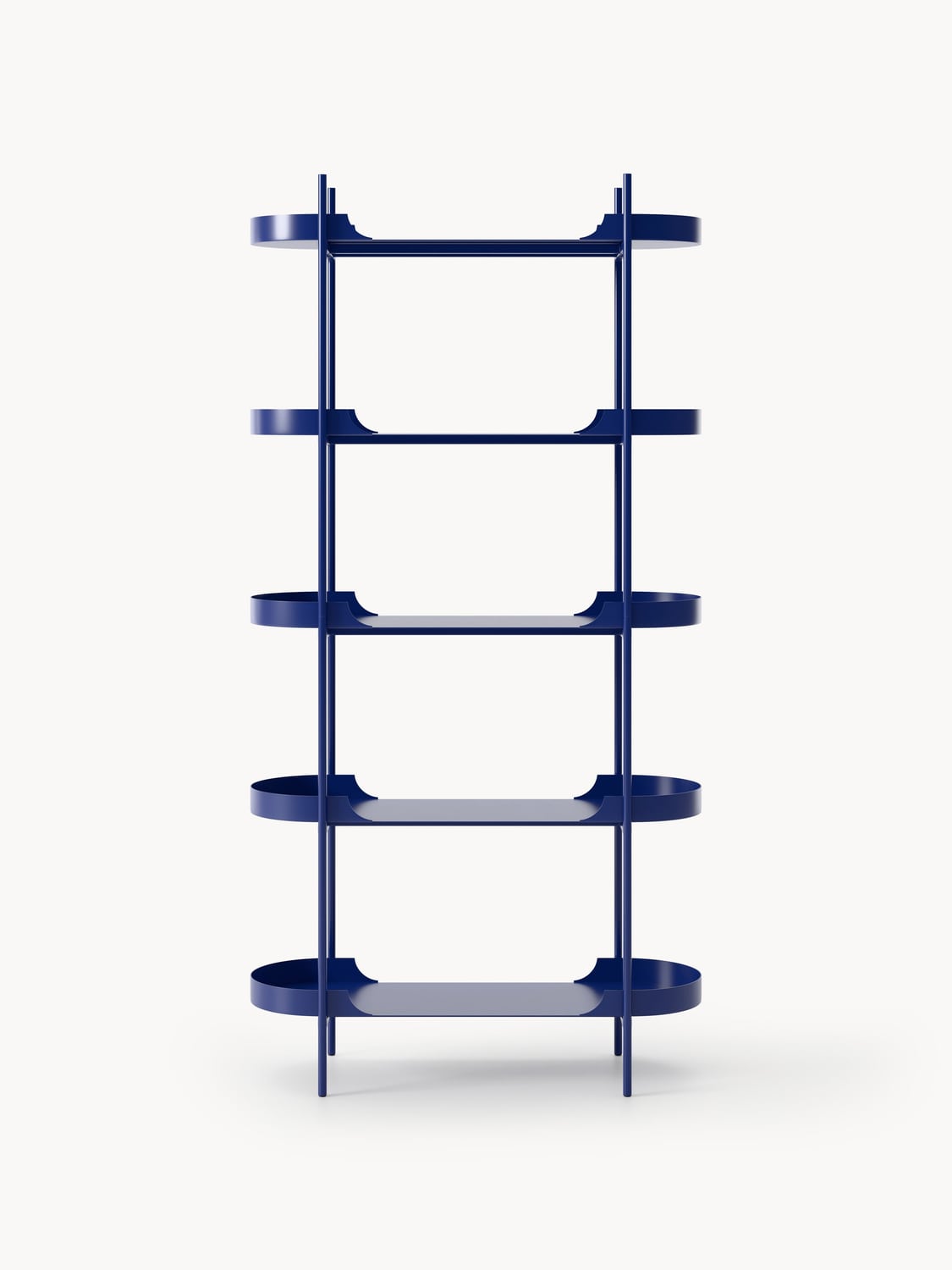 Taru Tall Metal-Shelving Unit — Lilac