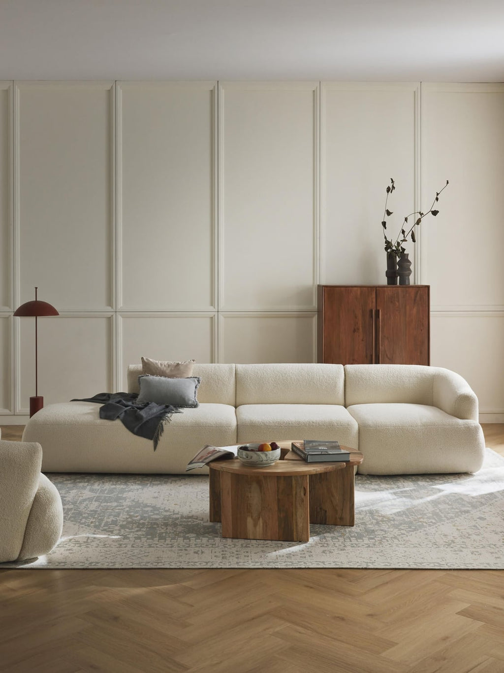 Sofia Modular Teddy-Ottoman (3-seater)