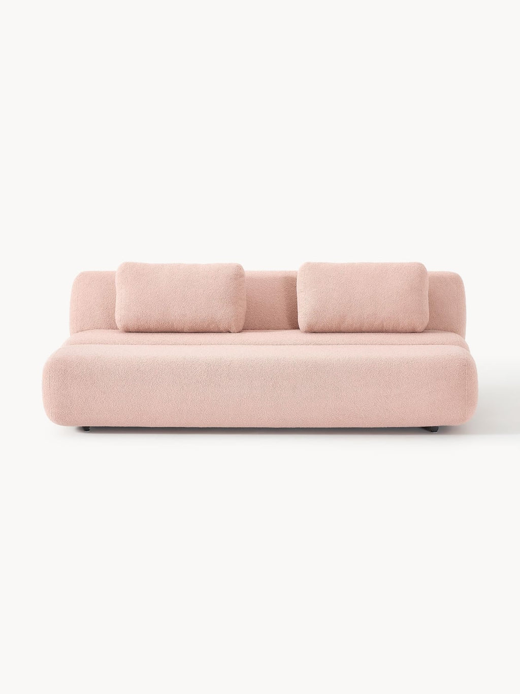 Caterpillar Teddy-Sofa Bed (3-seater) — Rose