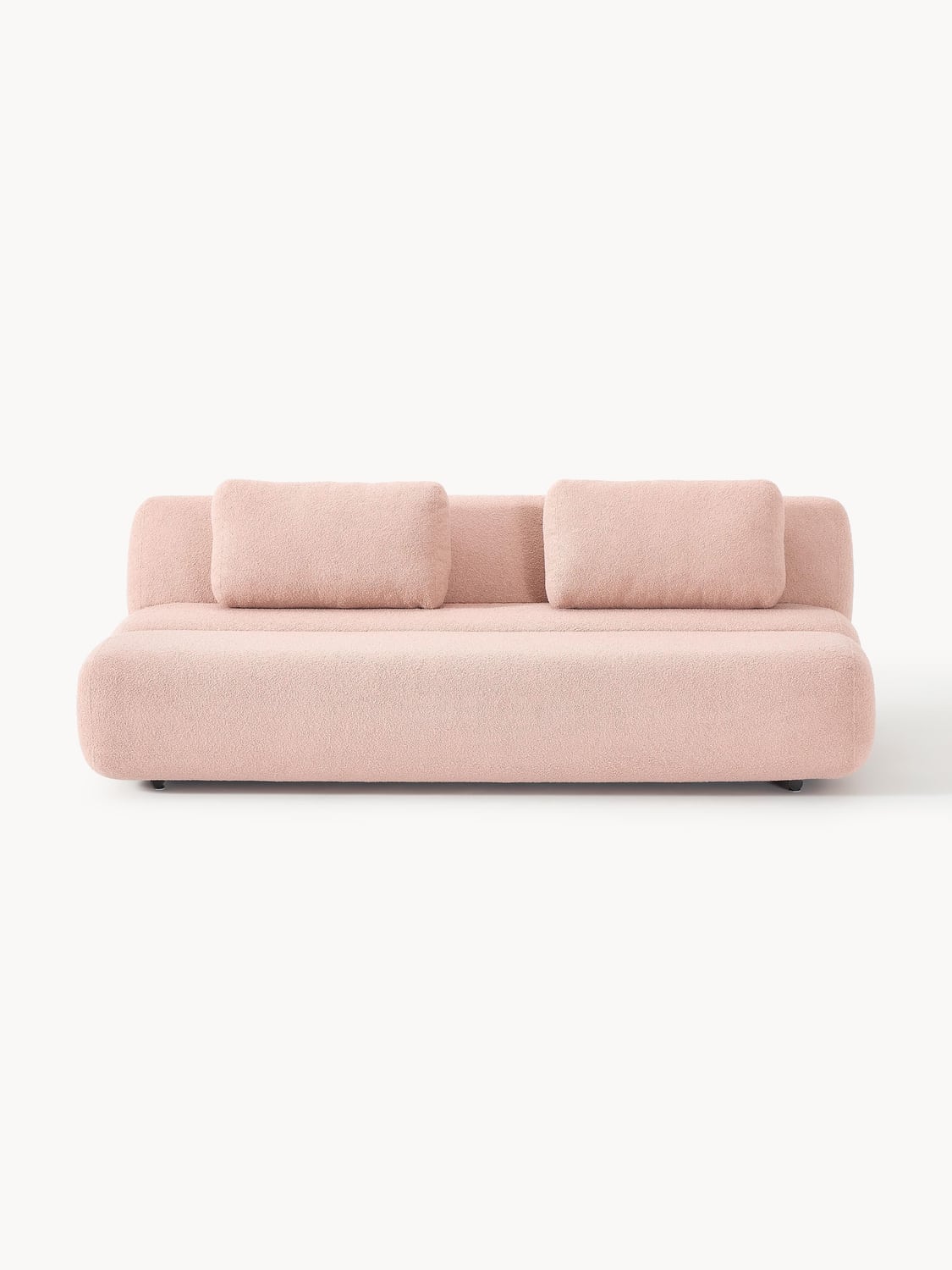 Caterpillar Teddy-Sofa Bed (3-seater) — Rose