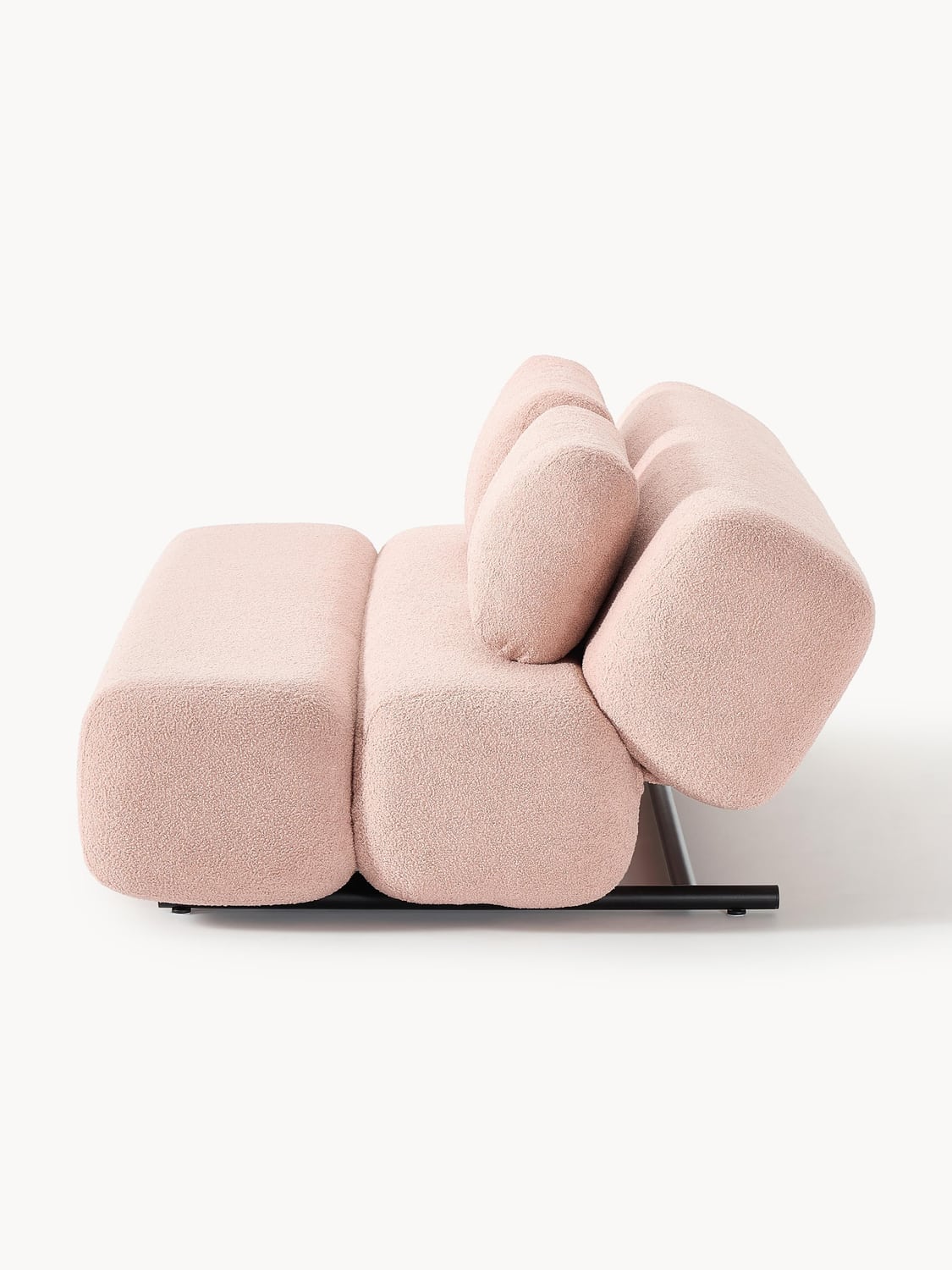 Caterpillar Teddy-Sofa Bed (3-seater) — Rose