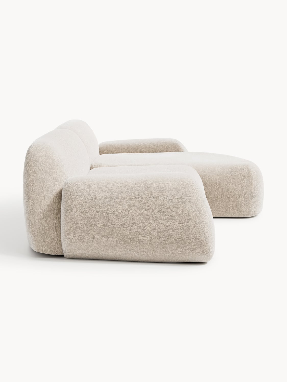 Wolke Modular Corner Sofa (3-seater) — Light Grey