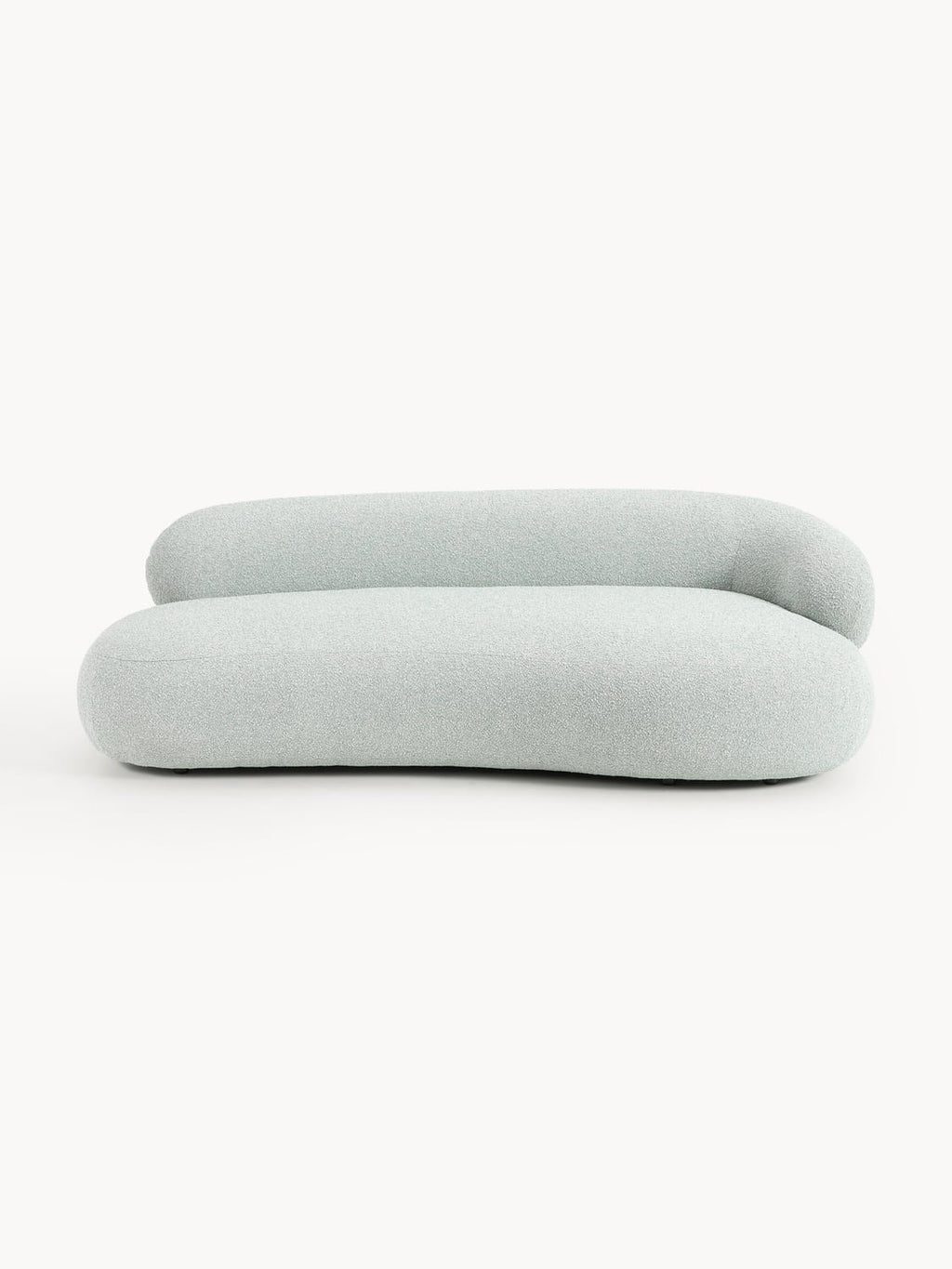Alba Bouclé Sofa (3-seater) — Light Grey