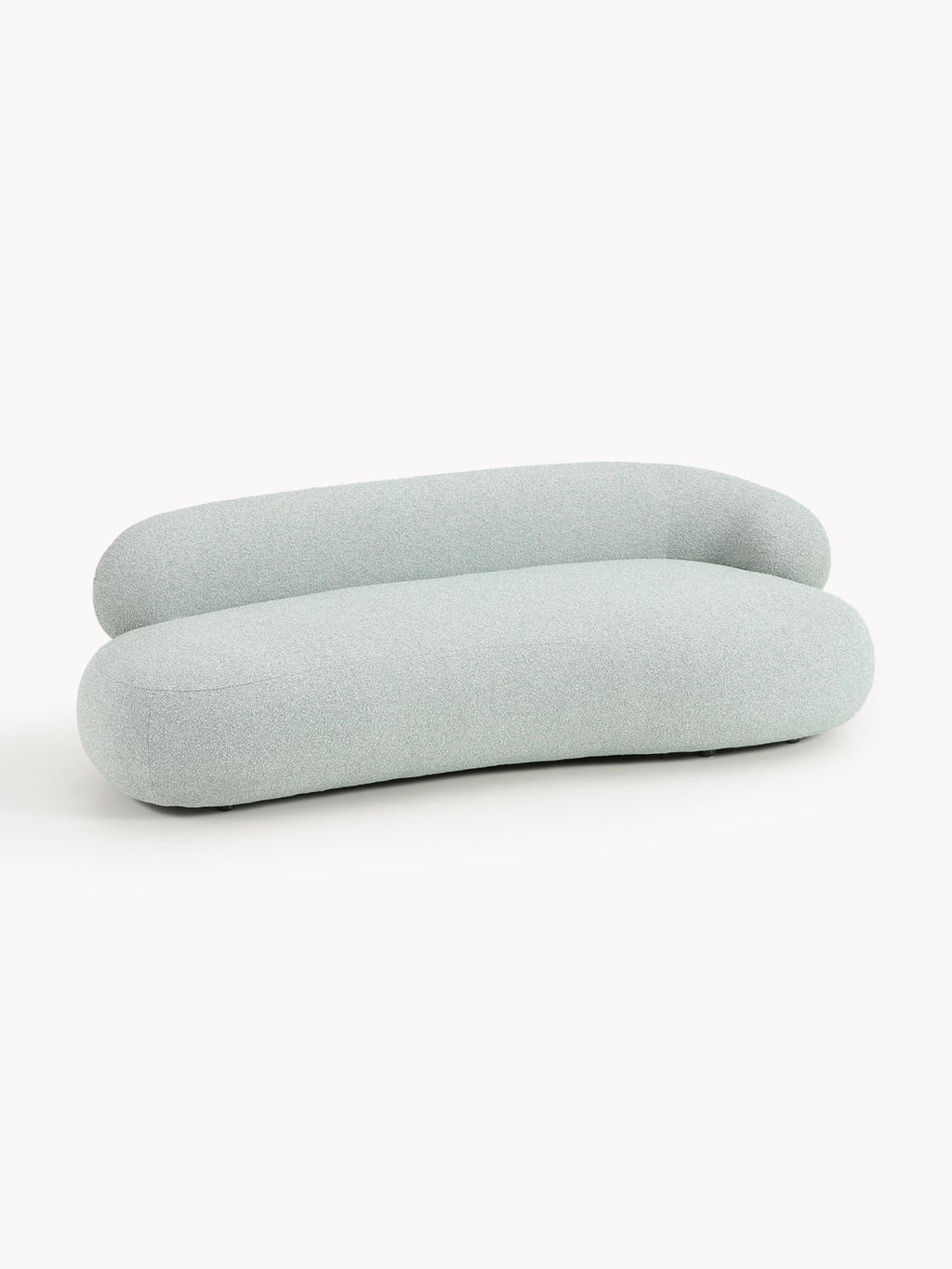 Alba Bouclé Sofa (3-seater) — Light Grey
