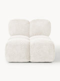 Tayla Middle Module in Teddy Bouclé — Off-White