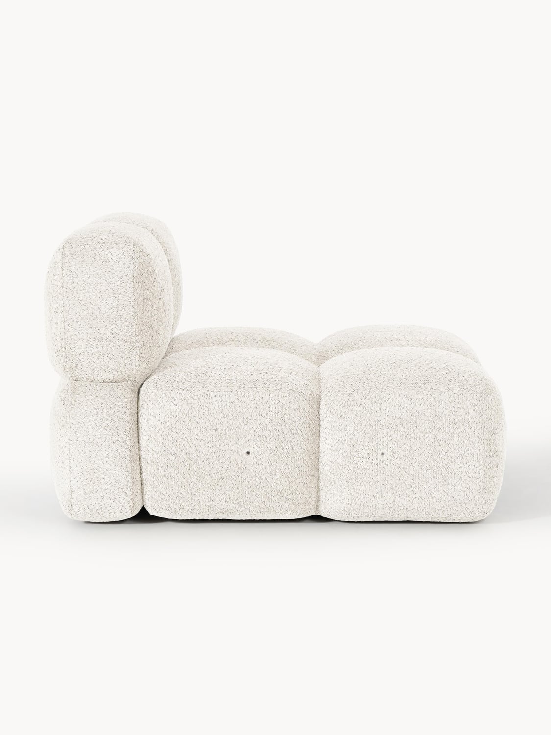 Tayla Middle Module in Teddy Bouclé — Off-White