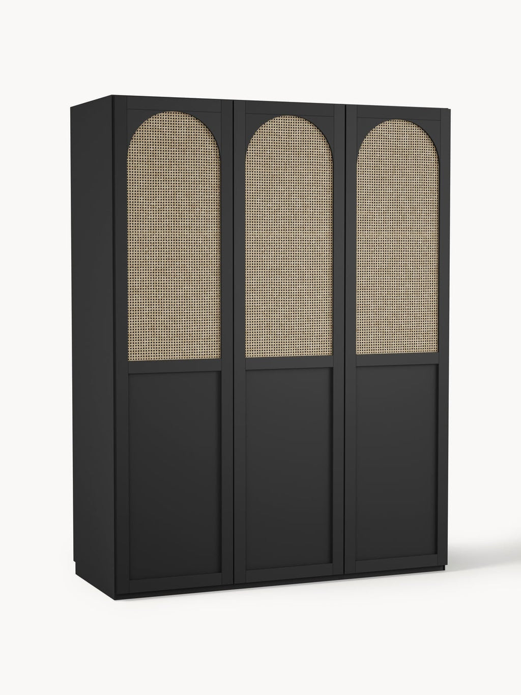 Jeanne Modular Hinged-Door Wardrobe, 150 cm Width, in various sizes — Anthracite