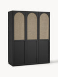 Jeanne Modular Hinged-Door Wardrobe, 150 cm Width, in various sizes — Anthracite