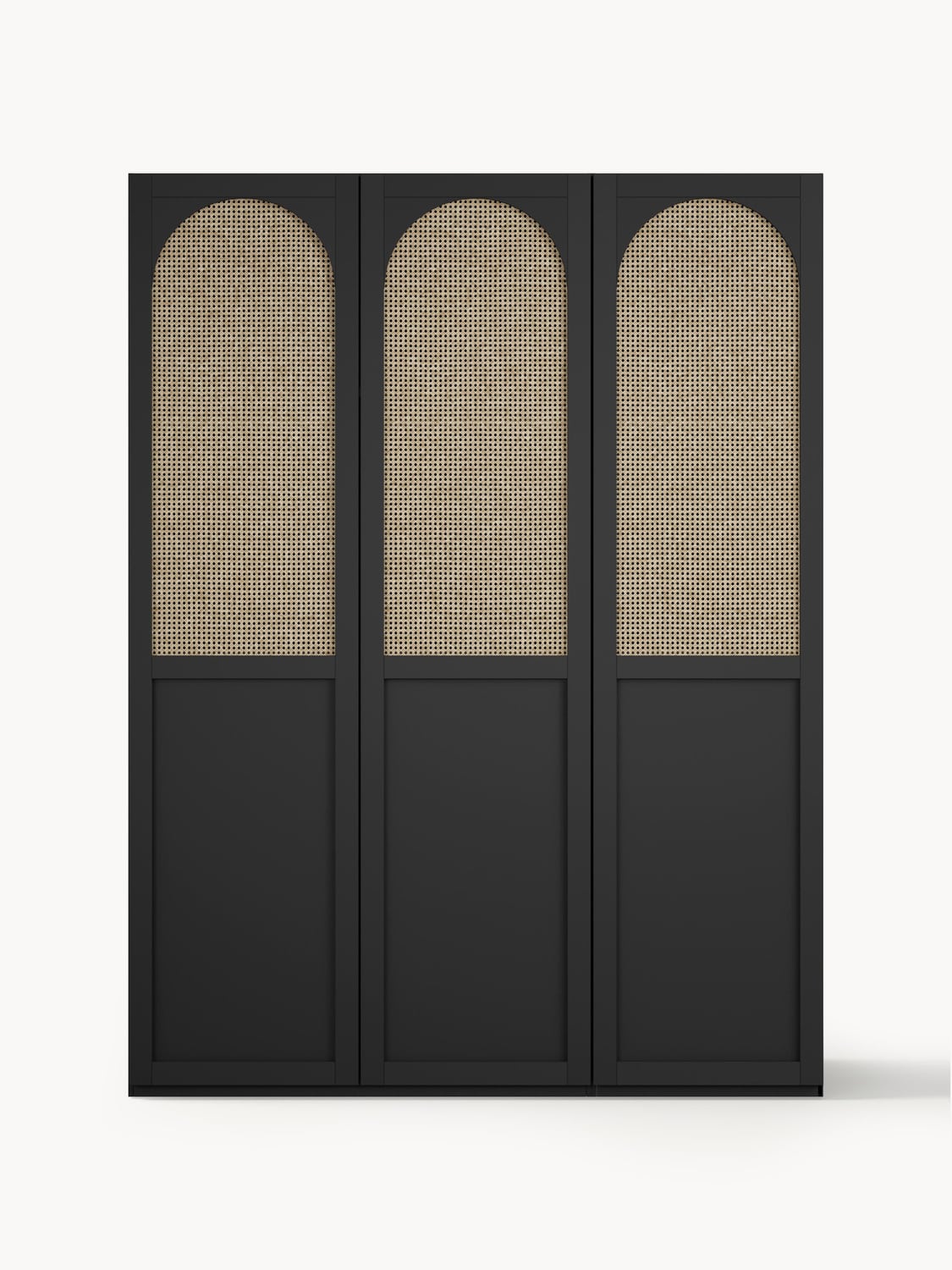 Jeanne Modular Hinged-Door Wardrobe, 150 cm Width, in various sizes — Anthracite