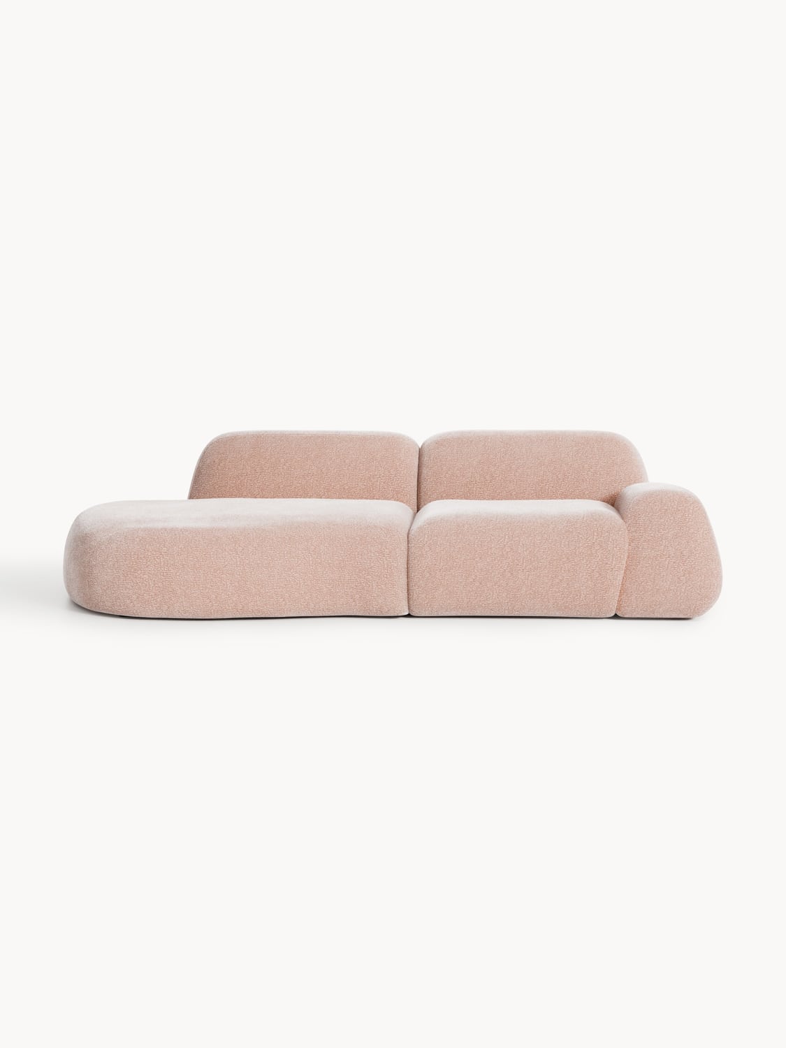 Wolke Modular Sofa (3-seater) with Chaise Longue — Sand Beige