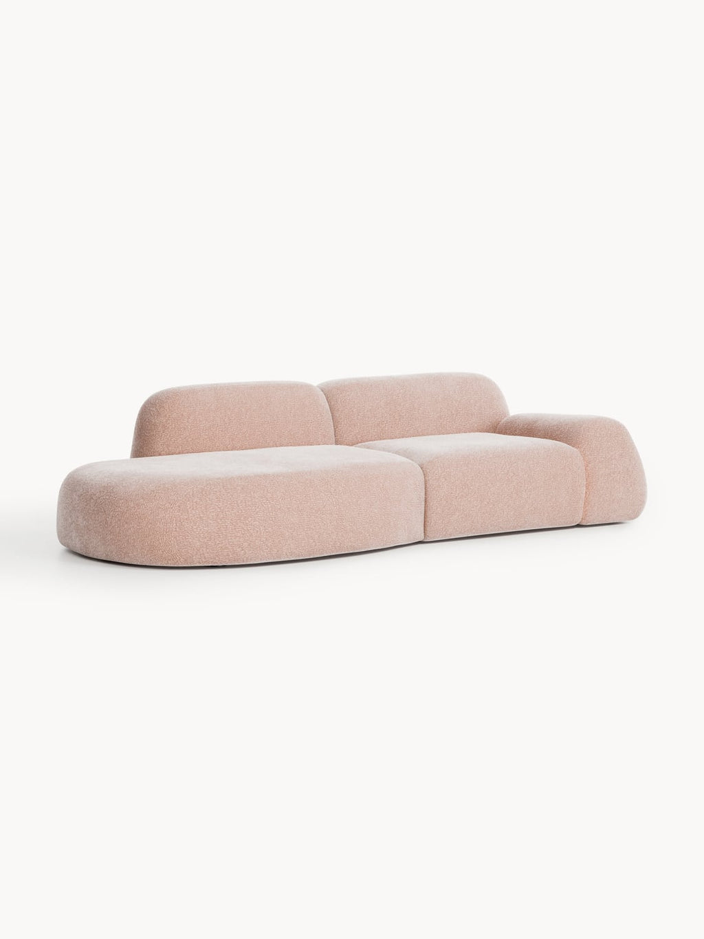 Wolke Modular Sofa (3-seater) with Chaise Longue — Sand Beige